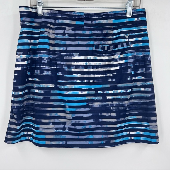 Callaway Womens Opti Dri Navy Turquoise Golf Skort Size Large Vibrant Artsy - Picture 4 of 8